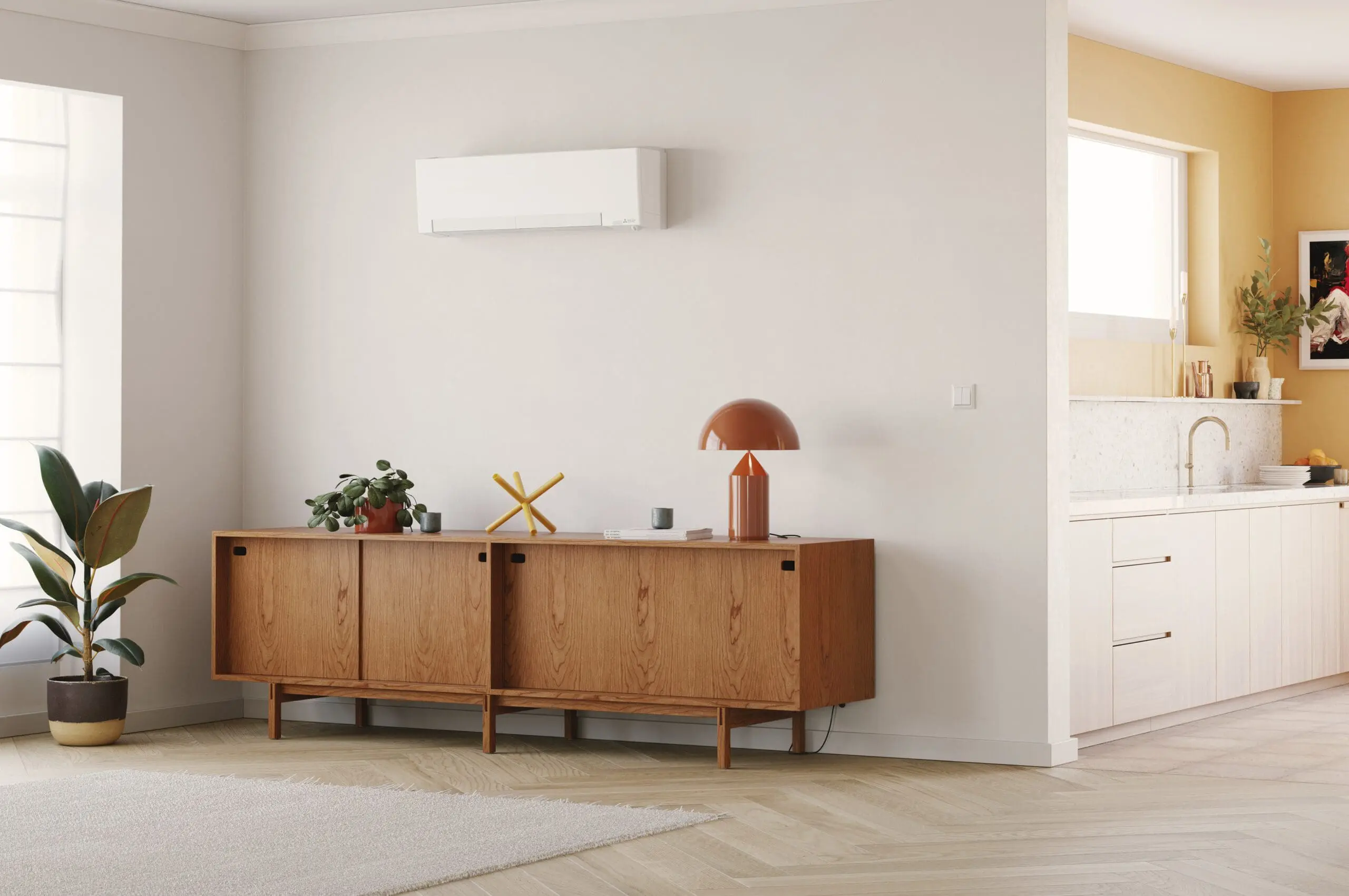 Mitsubishi Electric Mitsubishi UWANO Pure montert i rom